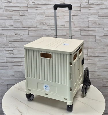 Large Foldable Stair-Climbing Cart White 🛒折疊購物車 白色