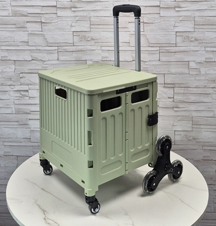 Large Foldable Stair-Climbing Cart- Green 🛒